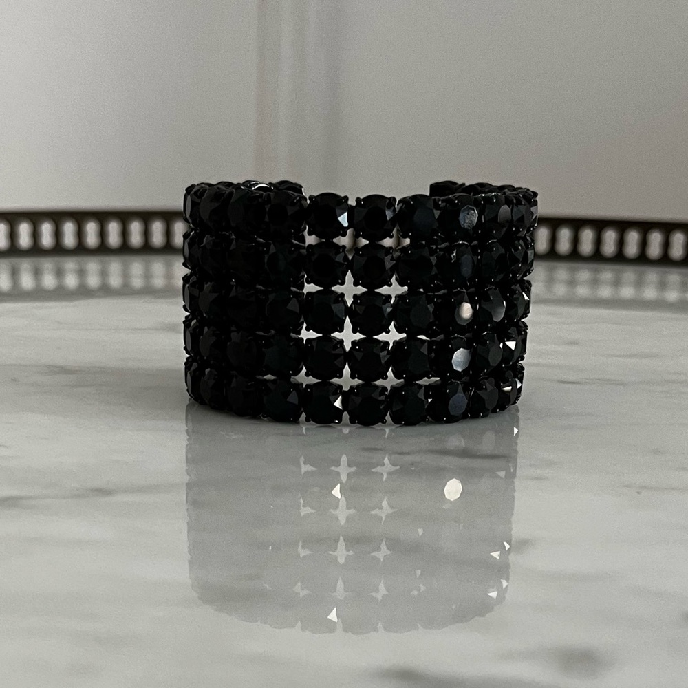 Simone Rocha-like, Kate Spade Black Crystal Bracelet